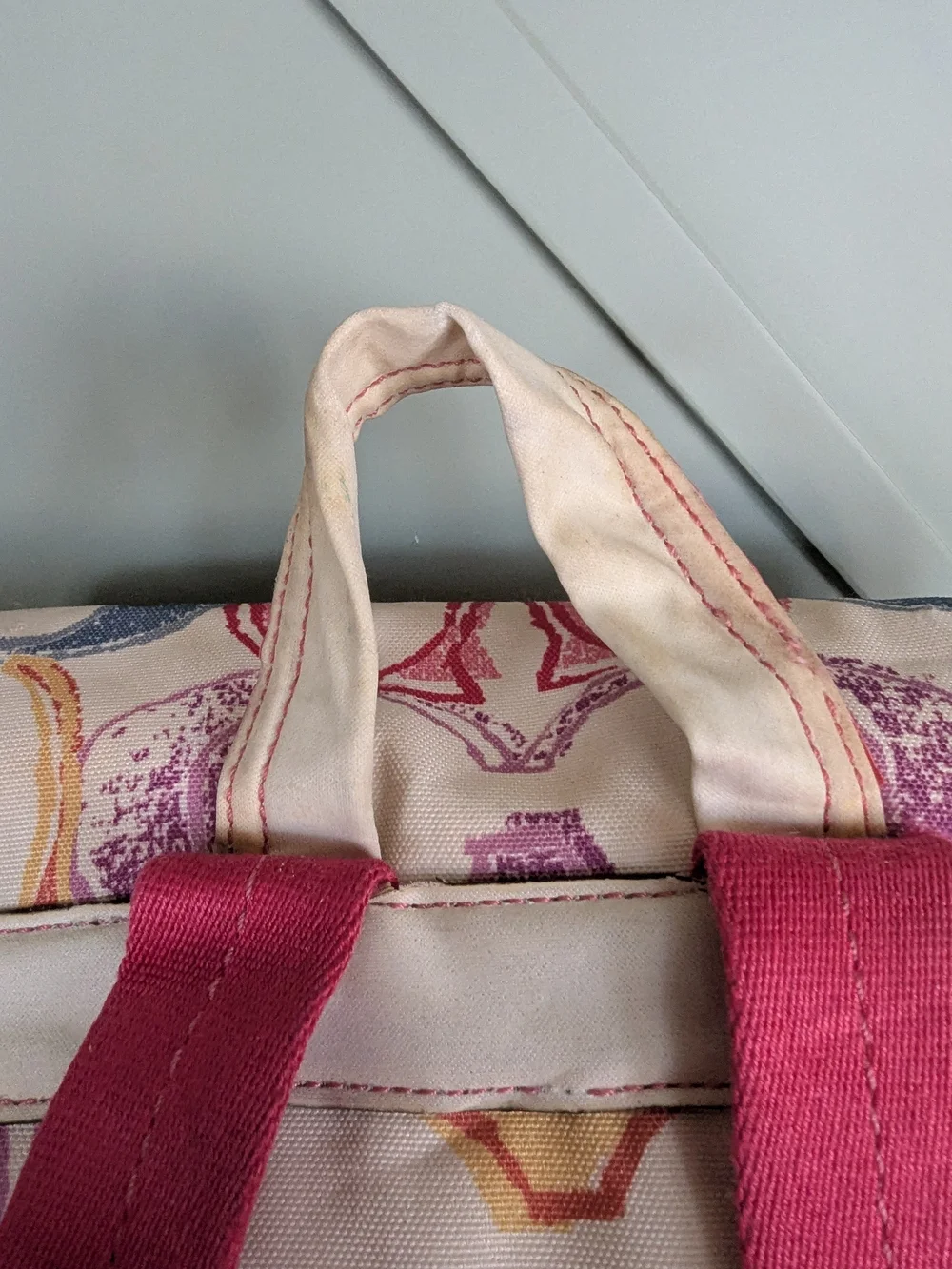Coach Multicolor Signature Canvas Backpack - Pink Accent